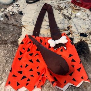 Bam bam flintstones costume with Bone Accessory